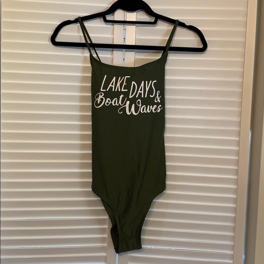 One piece bathing suit